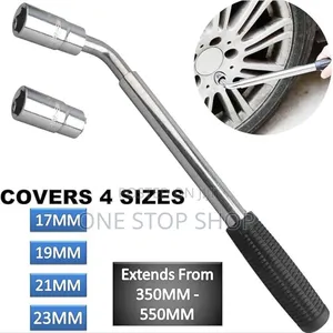 Telescopic Wheel Nut Wrench L Type Covers 4sizes 17/19/21/23mm