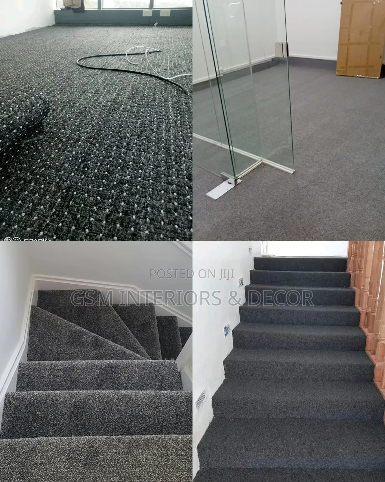 Wall to Wall Carpets and Office Carpets in Grey Impressions