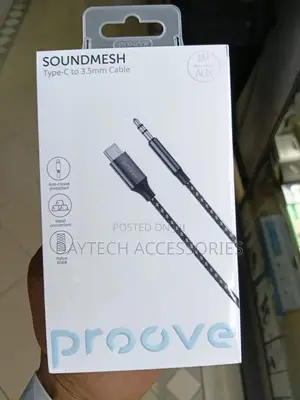 The Proove Soundmesh Aux Type-C to 3.5mm Cable - 1m