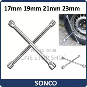 Cross Lug Wrench Spanner in 17-19-21-23mm