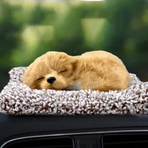 Realistic Detailed Plush Sleeping Beagle Puppy Dog Doll