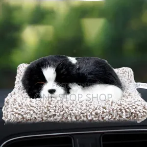 Cuteplush Fabric Sleeping Puppy Dog On Pad