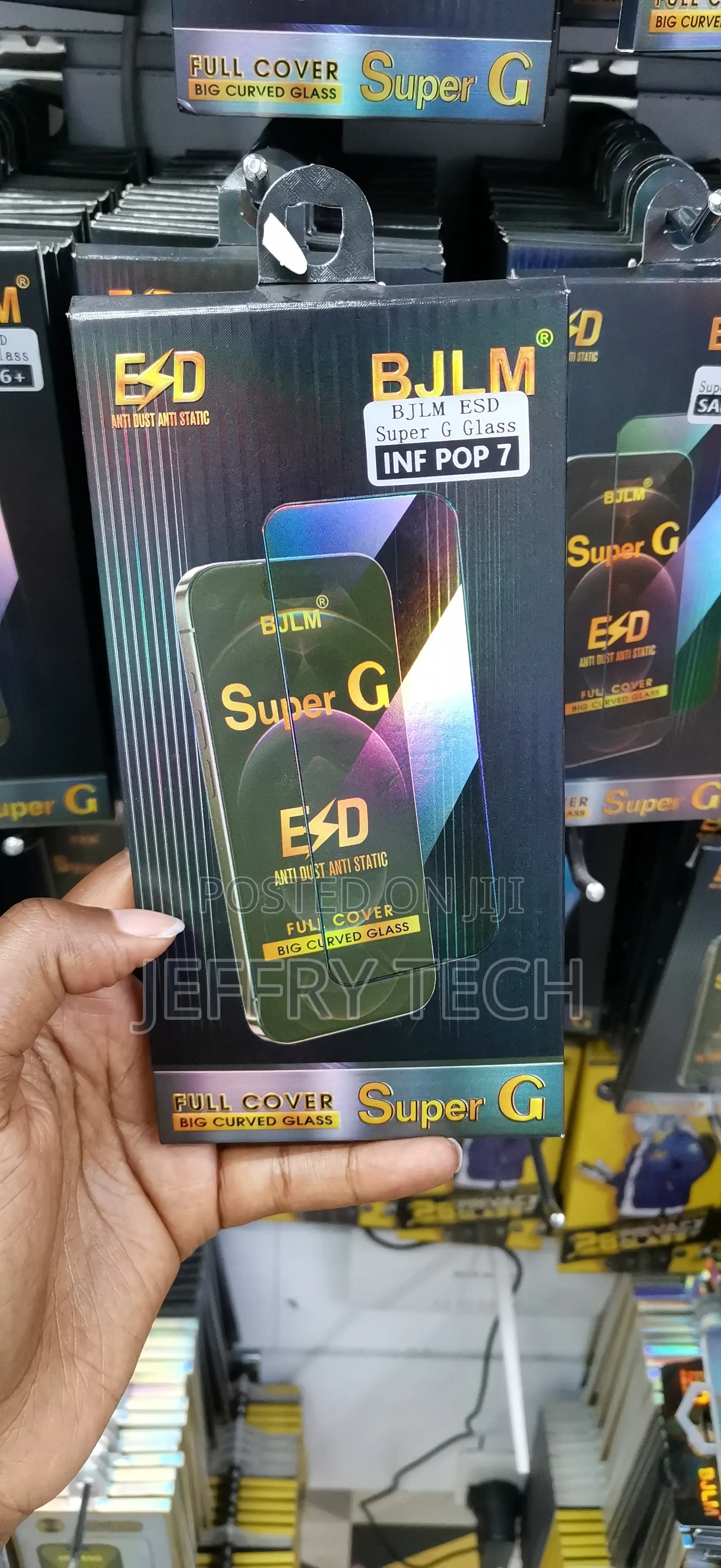 Oleop Tempered Glass Screen Protector for Tecno Pop 7