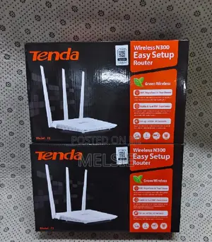 Tenda F3 300mbps Wireless Router With 3 External Antennas Boost Wifi