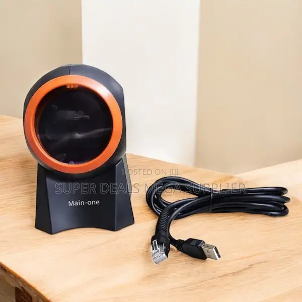 Space Efficient 1d 2d Desktop Barcode Scanner With Auto Sleep Mode