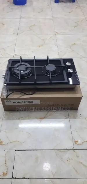 Haier Glass Inbuilt 2 Burner With Wok Burner Hob Cooker