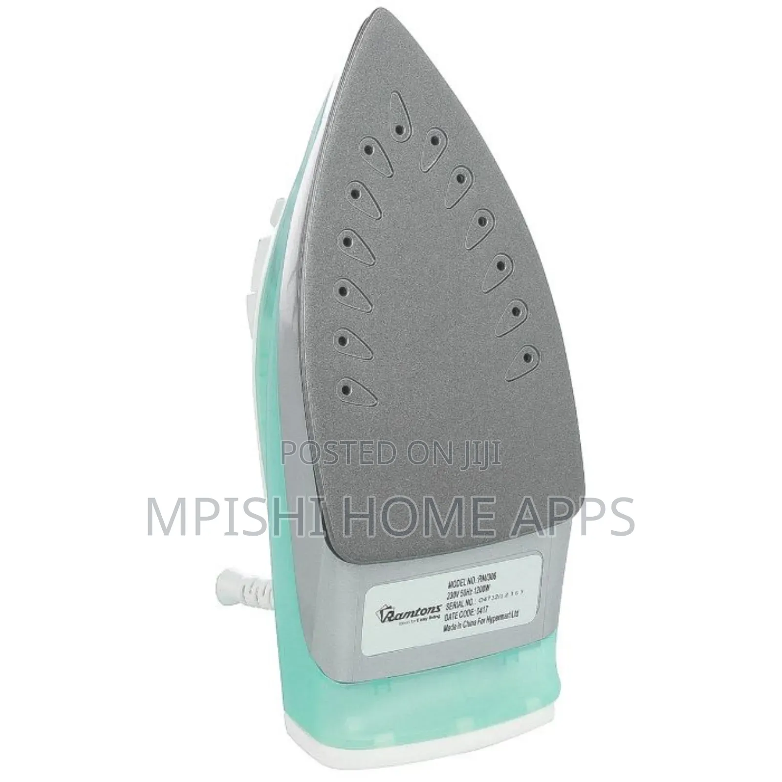 Green and White Steam Iron - Rm/306