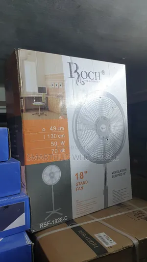 Roch Standing Fan 18 Inches White