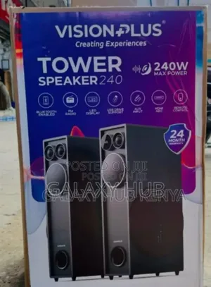 Vision Plus Vp2060ts Tower Speaker 240w - Black (2yrs Wrty)
