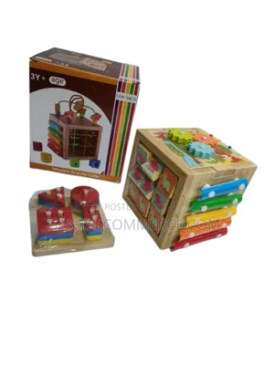 Genteac Wooden Activity Cube