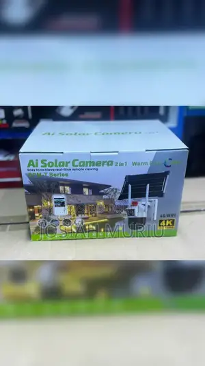 Optimax Wifi Dual Lens Solar PTZ Outdoor Camera.