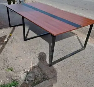 Modern Meeting Table With Metal Frame