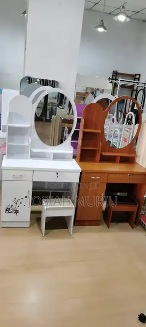 Modern Vanity Sets or Dressing Tables, Featuring a Desk With a Mirror