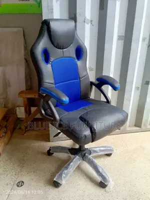 Blue Black Gaming Chair