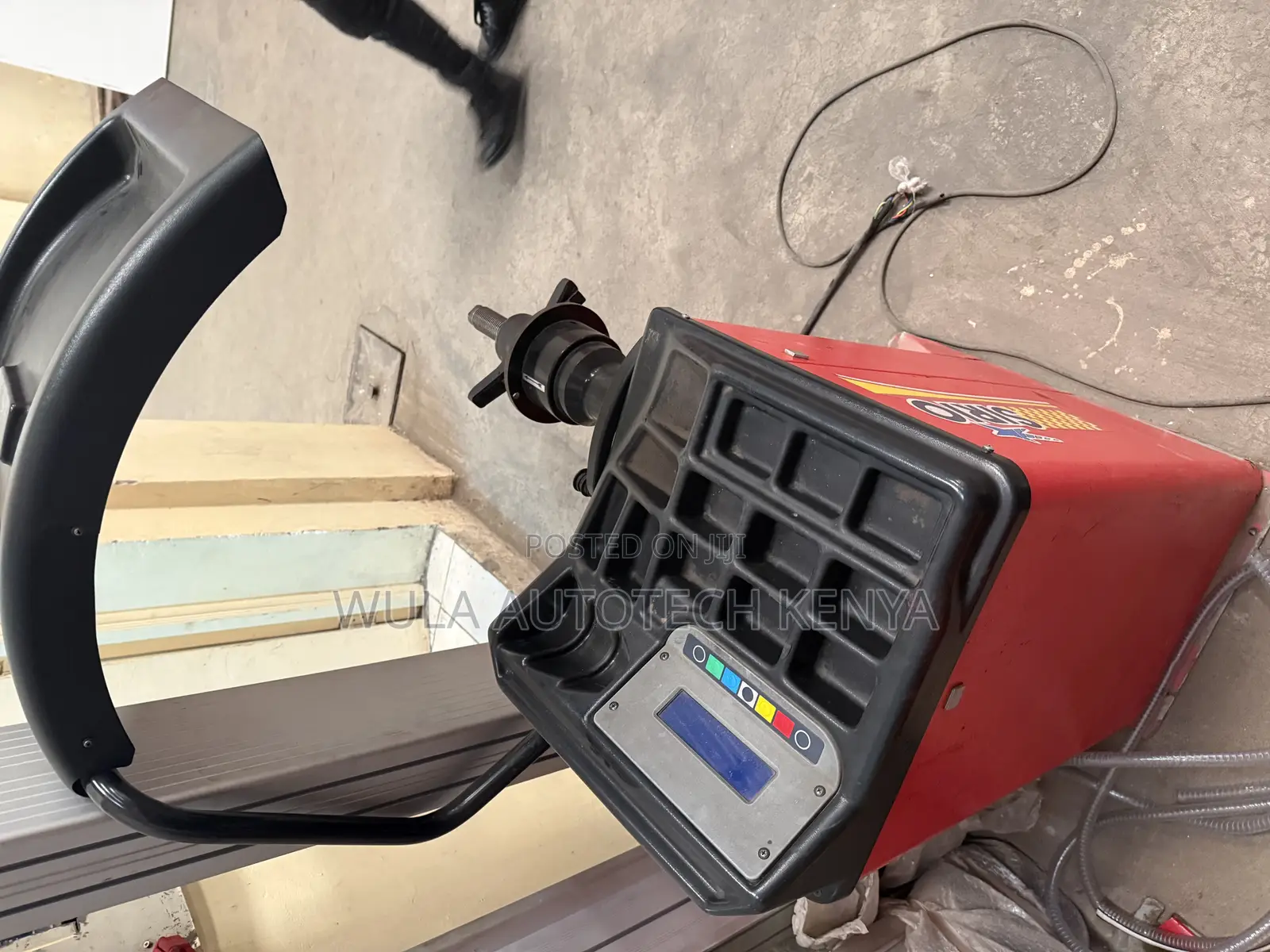 Heavy Duty Wheel Balancer Red Without 3d Screen