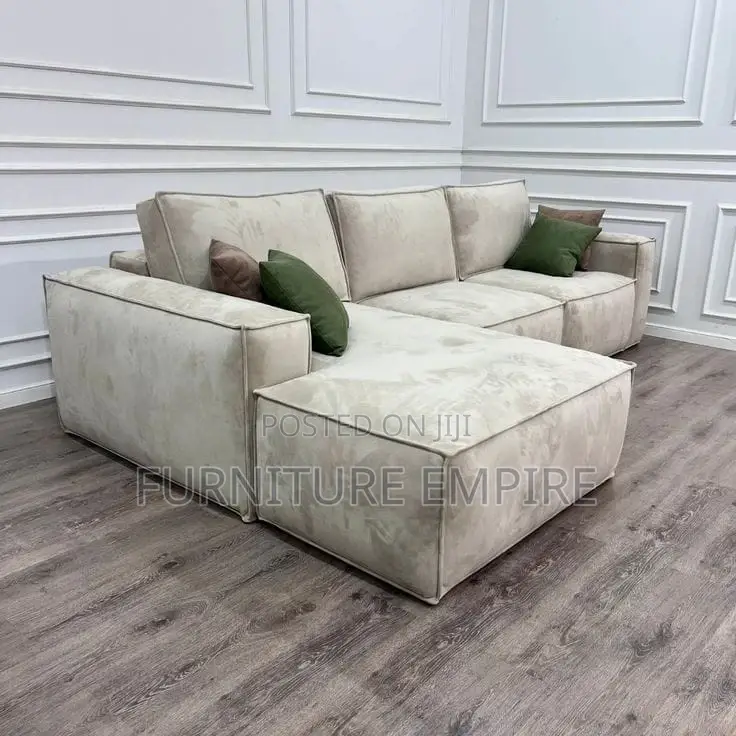 Effective Cushy 6 Seater L Sofa Set