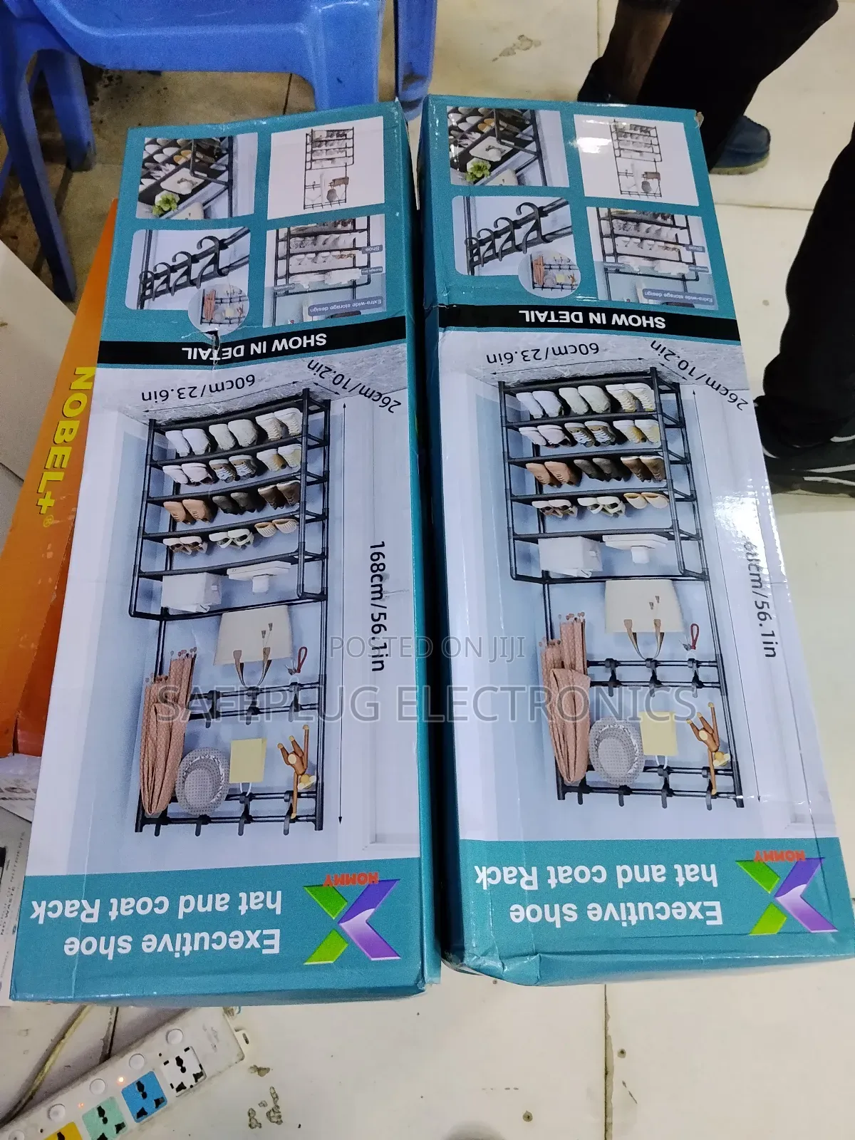 Shoe Rack With Hanger 5-Tier Shoe Rack