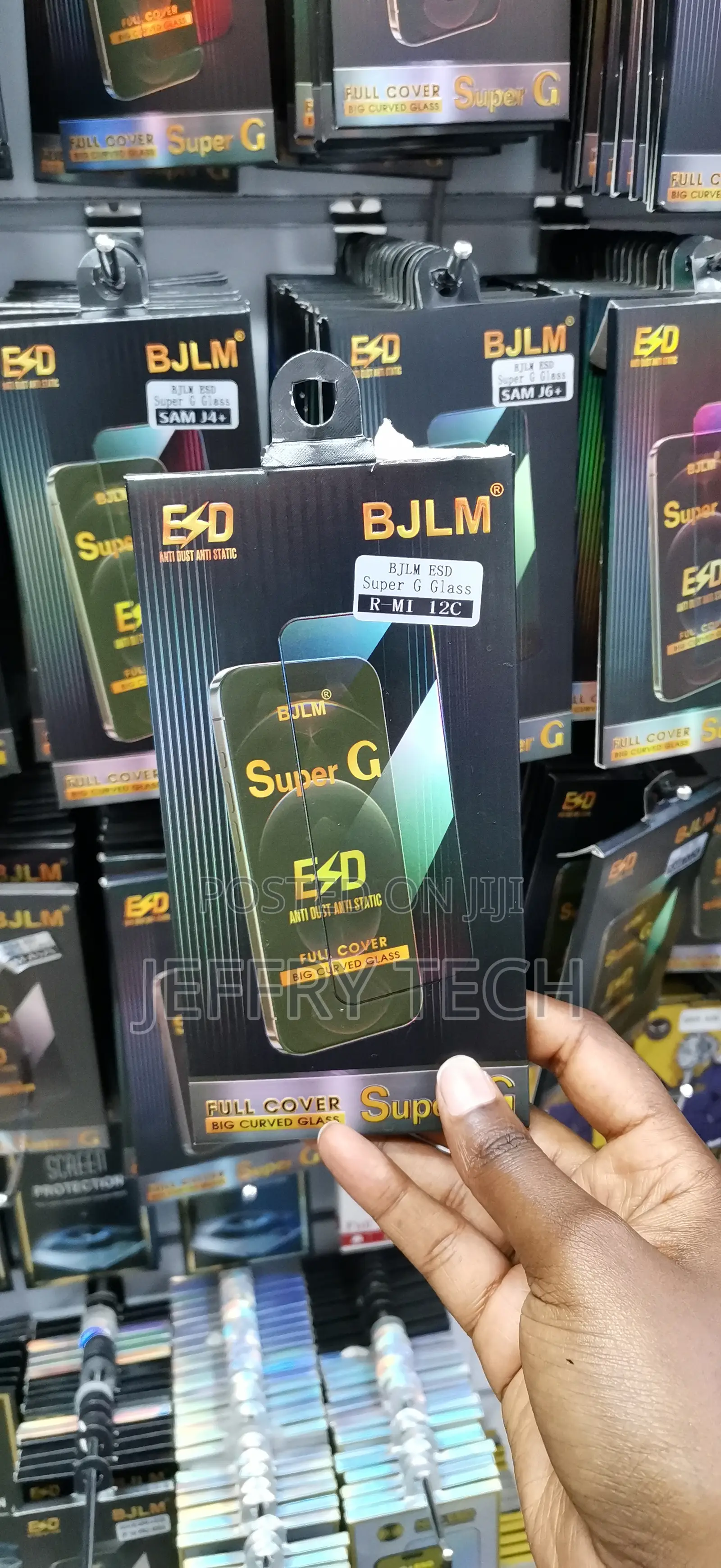 Printz Tempered Glass Screen Protector for Redmi 12c