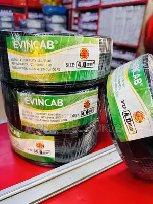 Evincab 4.0mm Single Core Cable 90m(Black) – Quality You Can Trust