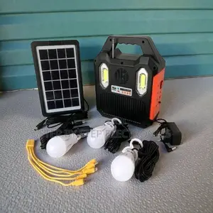Reliable Quality Portable Home Solar Lighting System Kit With Fm Radio