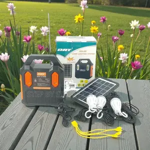 Convenient Portable Home Solar Lighting System Kit With Usb Charging