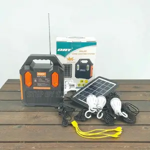 Efficient and Convenient Portable Home Solar Lighting System Kit Usb