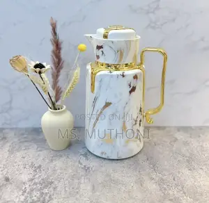  1 L Marble Pattern Elegant Vaccum Flask.