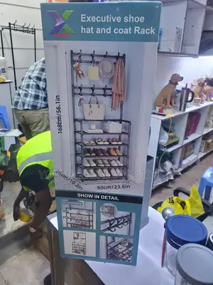 Shoe Rack With Coat Hanger