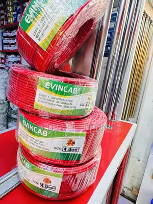Evincab 4.0mm Single Core Wiring Cable 90m(Red) – Premium Copper