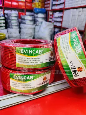 Evincab 4.0mm Single Core Wiring Cable 90m(Red) – Strong, Reliable