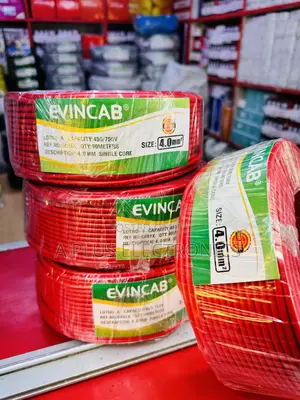 Evincab 4.0mm Single Core Wiring Cable 90m(Red) – High-Grade