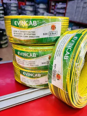 Evincab 2.5mm Single Core Wiring Cable 90m(Yellow Green)-Heavy Duty