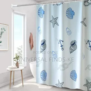 Shower Curtain With 12 Hooks