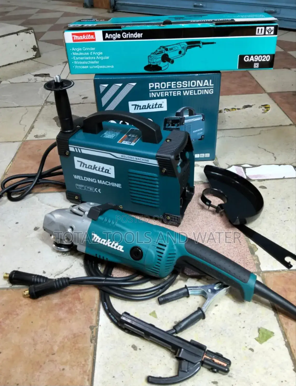 Commercial Makita Angle Grinder and Welding Machine Combo