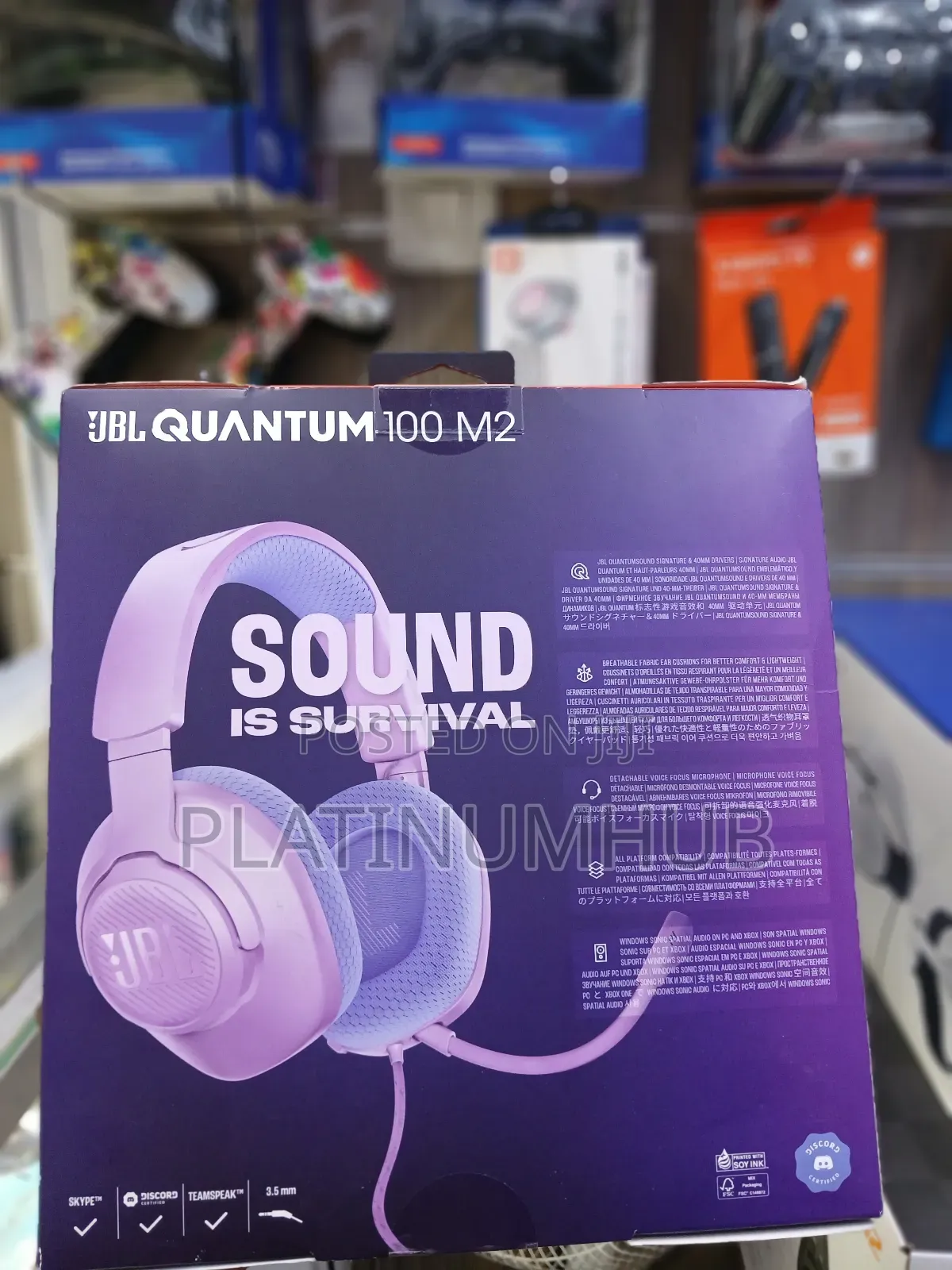 Quantum 100 M2pink Over-Ear Gaming Headphones