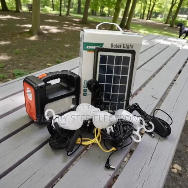 Dat at-9011b Solar Lighting Kit With 3w Led Bulbs and 5m Wire