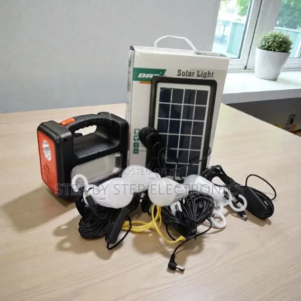 Dat at-9011b Solar Home Lighting Kit With Multiple Led Light Outputs