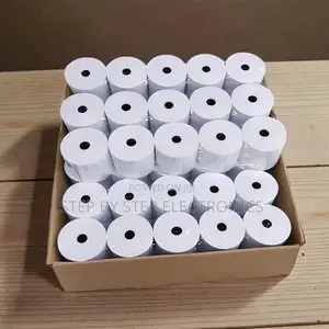 50 Pieces 80x80mm Thermal Paper Roll Premium-Grade Thermal Coating