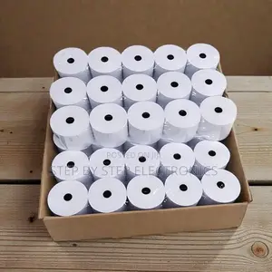 50 Pieces 80x80mm Thermal Paper Roll Strong Paper Core for Pos Use