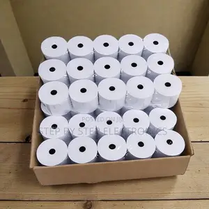 80x 80mm Thermal Paper Rolls End-of-Roll Warning Stripe Included
