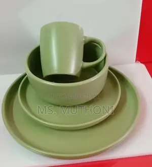 Black,Green and White , 24/32 PCS Heavy and Quality Dinner Sets