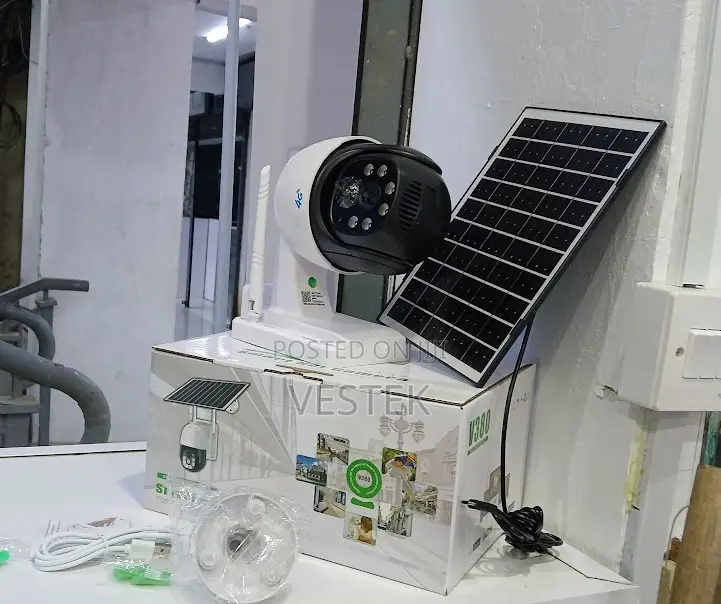 4g V380 Solar Powered Camera Single Lens 4g Security CCTV V380 Pro App