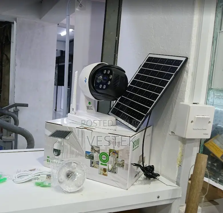 V380 Solar Powered Security Camera Wireless Outdoor Solar 4g Camera