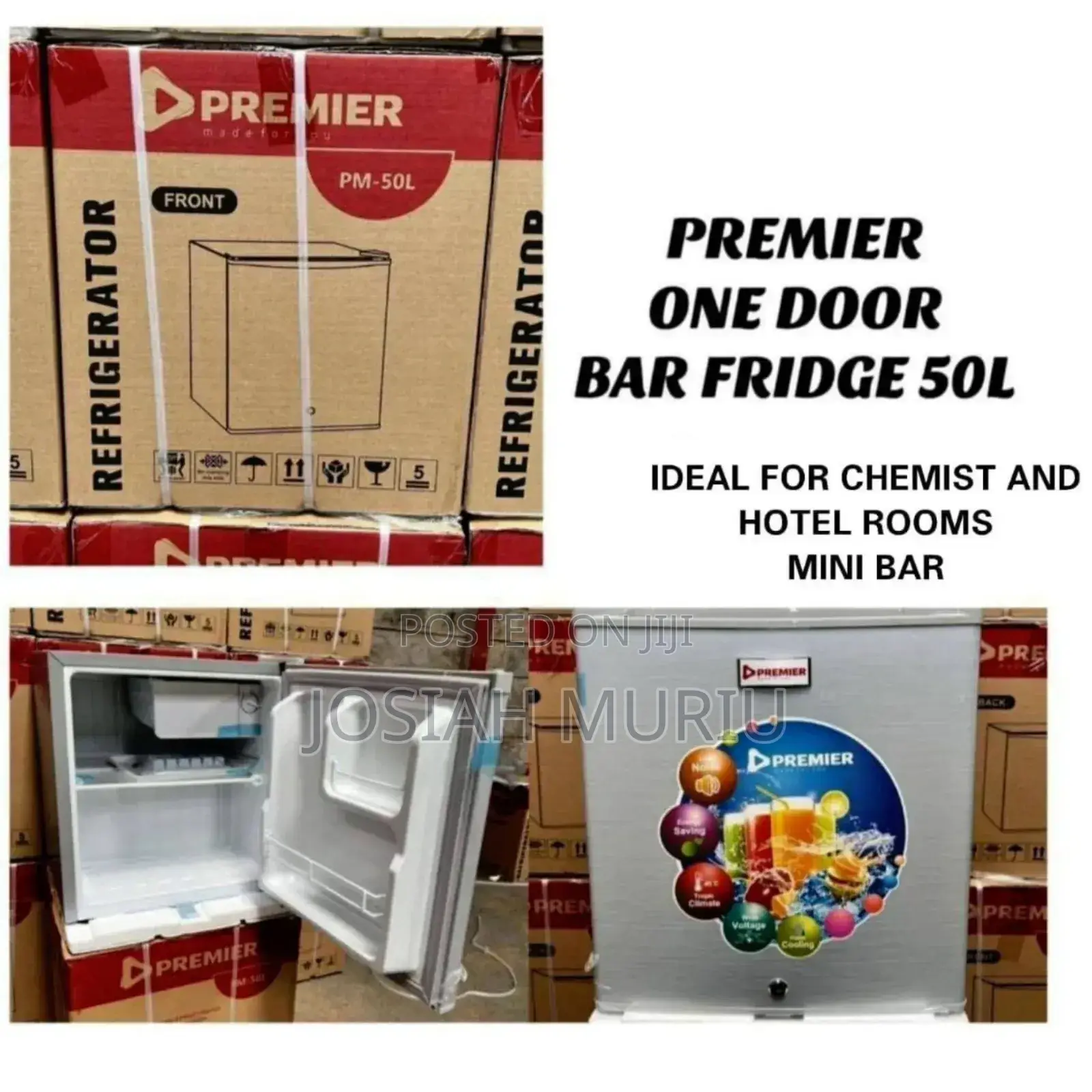 Premier One Door Bar Fridge 50l Refrigerator.