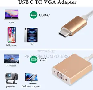 Type C to Vga Female Converter for Computer
