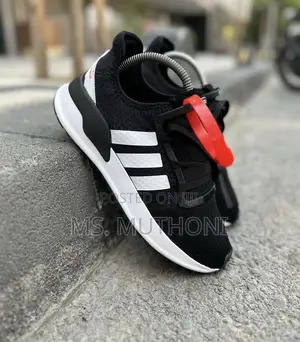 Adidas U_path Run Sneakers in a Black and White Colorway