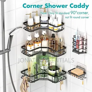 5pcs Set Triangular Shower Caddy Shelf/Bathroom Organizer