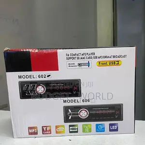 Single Din Car Radio With Bluetooth Auxiliary Ports(Remote Control