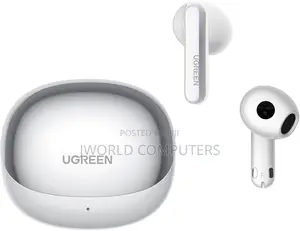 Ugreen Hitune H6 Pro Hybrid Active Noise-Cancelling Earbuds - White