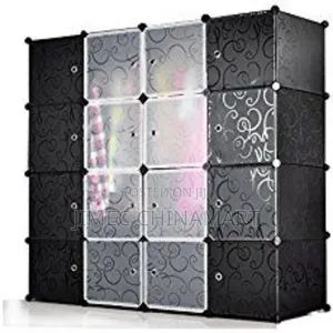 3-Column Plastic Wardrobe